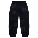 Denim Tears Mono Cotton Wreath Sweatpants Black
